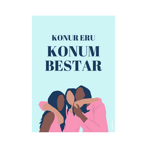 Konur eru konum bestar - Poster or card