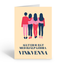 Upload image to gallery Allt er hægt með hjálp góðra vinkvenna - Poster or card
