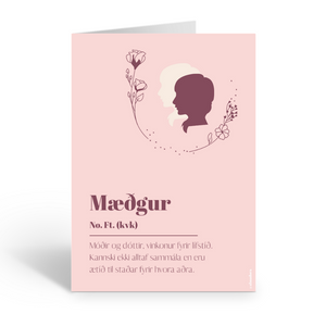 Mæðgur - Poster or opportunity card