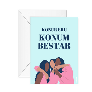 Konur eru konum bestar - Poster or card