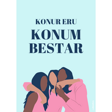 Upload image to gallery Konur eru konum bestar - Poster or card
