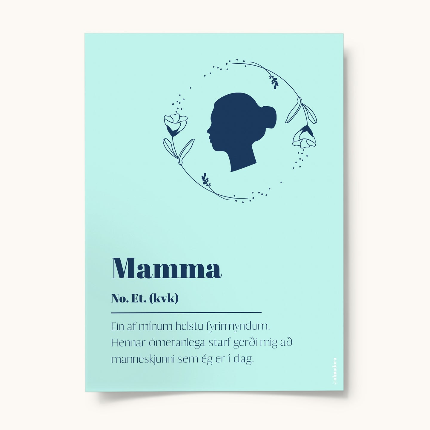 Mamma - Poster or card