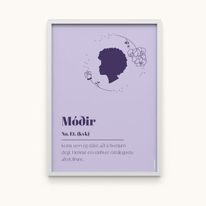 Móðir - Plakat eða tækifæriskort